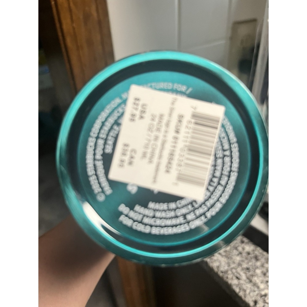 Starbucks 2025 Metallic Green Purple Mermaid Siren Stainless Tumbler 24oz Cup - Picture 3 of 4